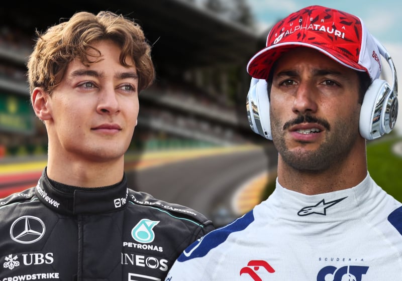 Mercedes F1 star George Russell in stunning nod to Daniel Ricciardo ahead of Belgian GP