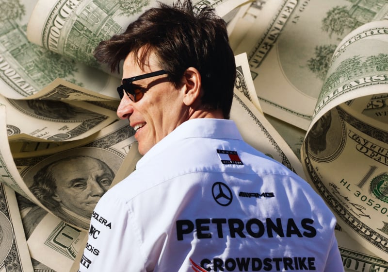 toto wolff, mercedes, money