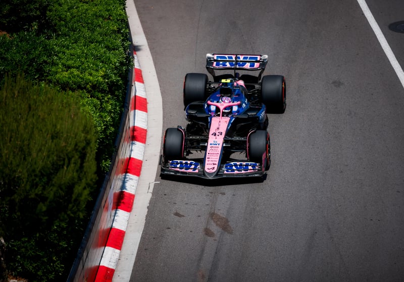 Colapinto during FP2 in Monaco