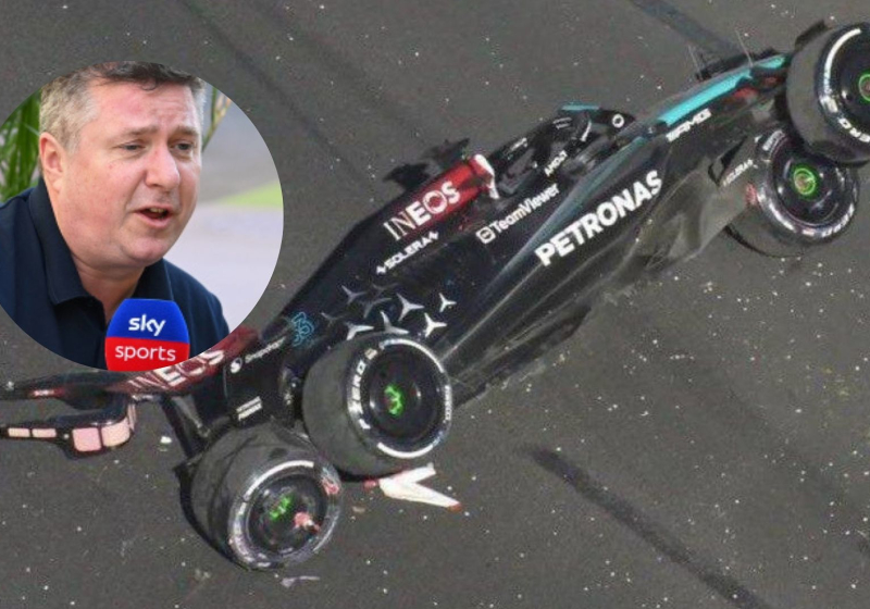 Commentator's curse strikes as fans spot eerie Russell crash coincidence