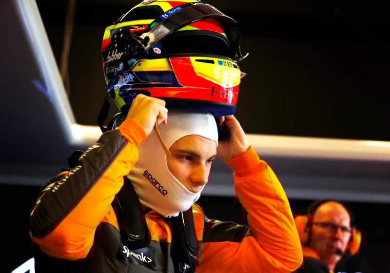 Oscar Piastri, McLaren, Abu Dhabi Test, 2022