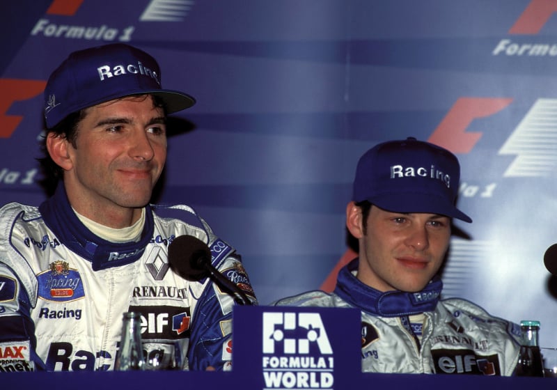 Jacques Villeneuve and Damon Hill, at Williams in 1996