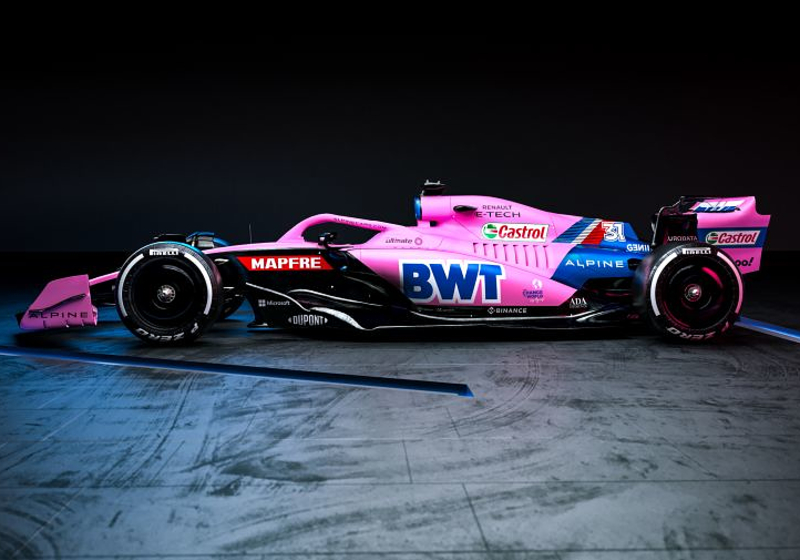 In beeld: Alpine lanceert tweede, compleet roze livery voor eerste twee races