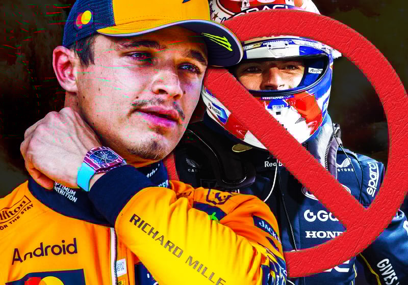 Lando Norris and Max Verstappen