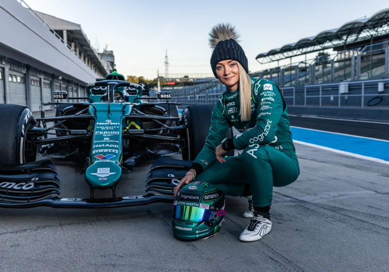 Jessica Hawkins test Aston Martin op Hungaroring: "Droom die uitkomt"