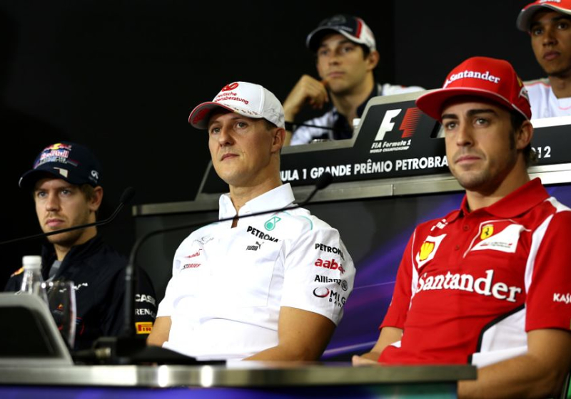 "Fernando Alonso y Michael Schumacher están muy por encima del resto"