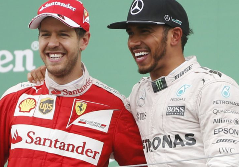 Vettel: 'Opmerking Lewis was een grap, geen problemen onderling'