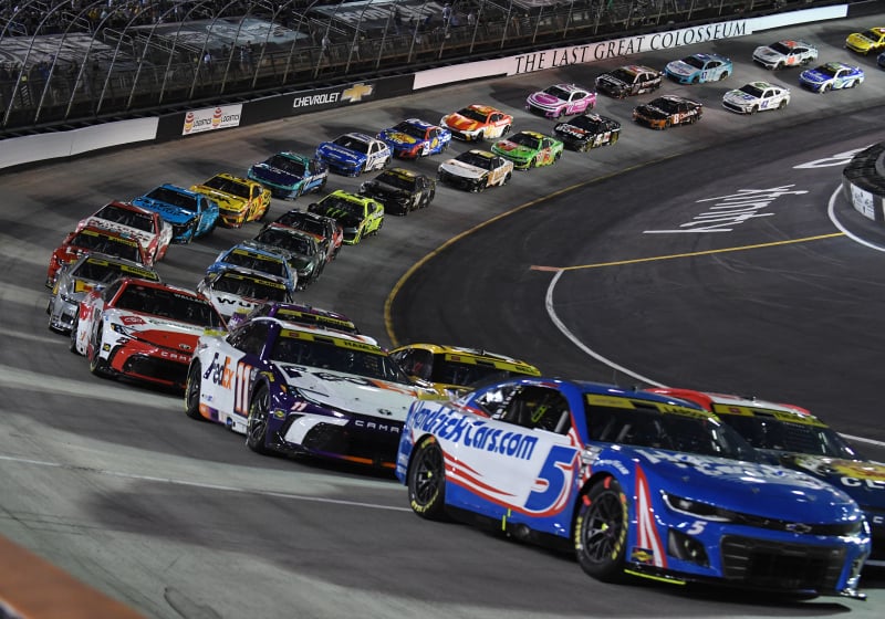 An image of the 2024 NASCAR Cup Series race at Bristol Motor Speedway