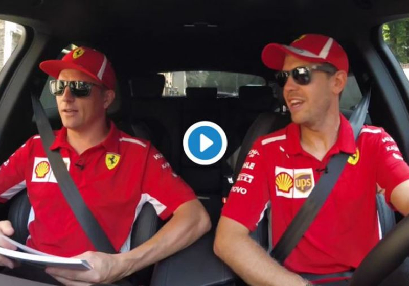 VIDEO: Vettel's 'bwoah' challenge with Raikkonen