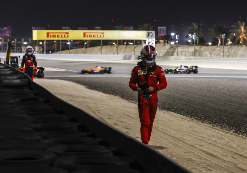 Leclerc takes blame for first lap crash as Verstappen brands him “reckless”