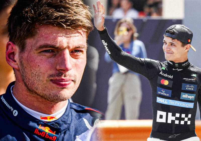 Verstappen, Norris, socials
