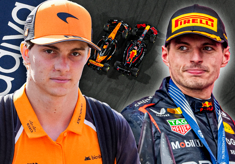 Verstappen, Piastri, socials