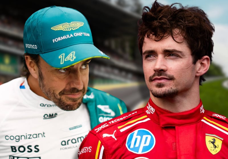 Fernando Alonso, Charles Leclerc, 2024, Social
