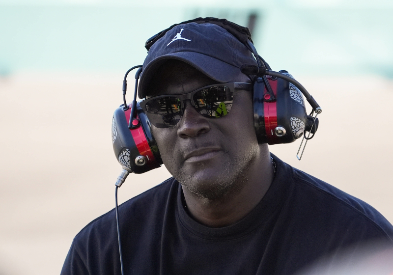 An image of NASCAR co-owner Michael Jordan