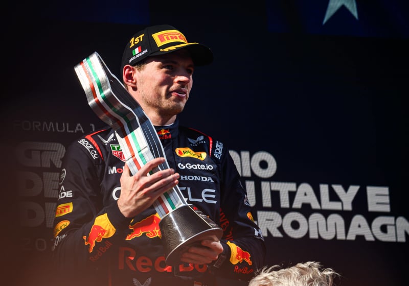 Max Verstappen after his win at Imola