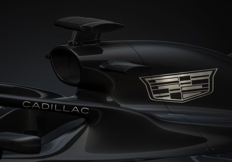 Logo of Cadillac on Andretti concept car