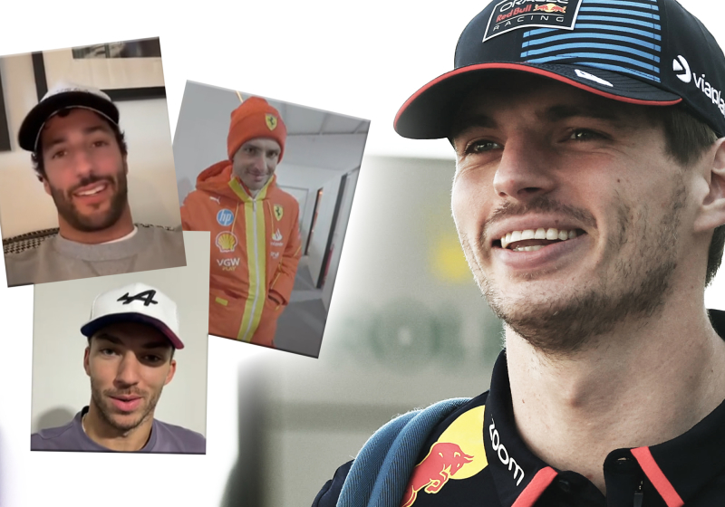 Verstappen ontvangt videoboodschap van F1-coureurs én van Ricciardo
