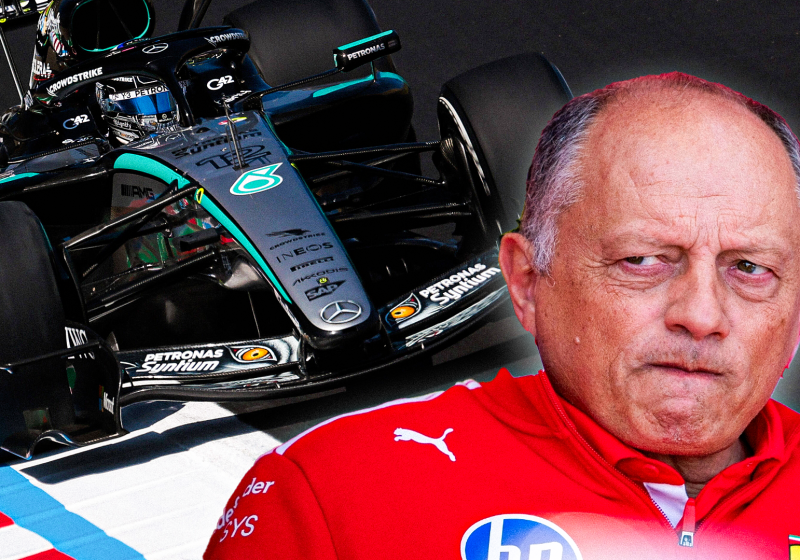 Ferrari wilde protest indienen tegen voorvleugel van Mercedes, maar was te laat