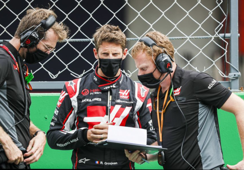 Romain Grosjean: "Es típico de Haas, empiezas bien y luego retrocedes"