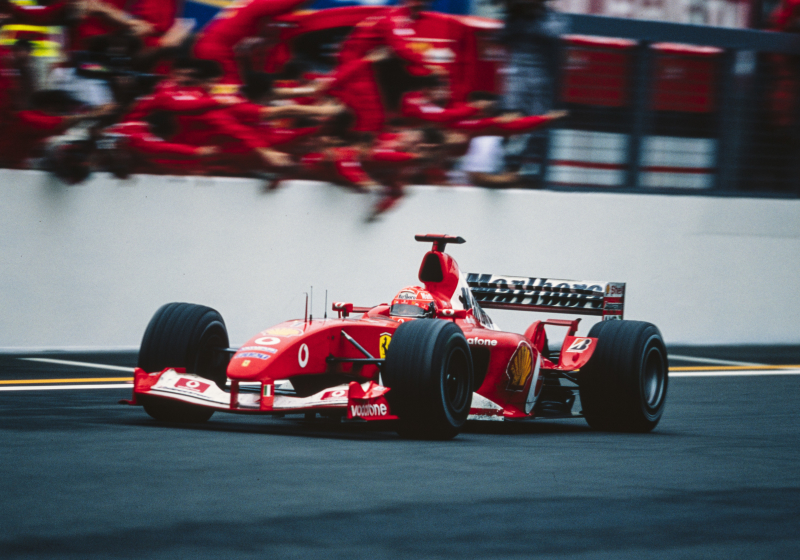 Ferrari van Schumacher wordt geveild, prijs van bijna 10 miljoen euro verwacht