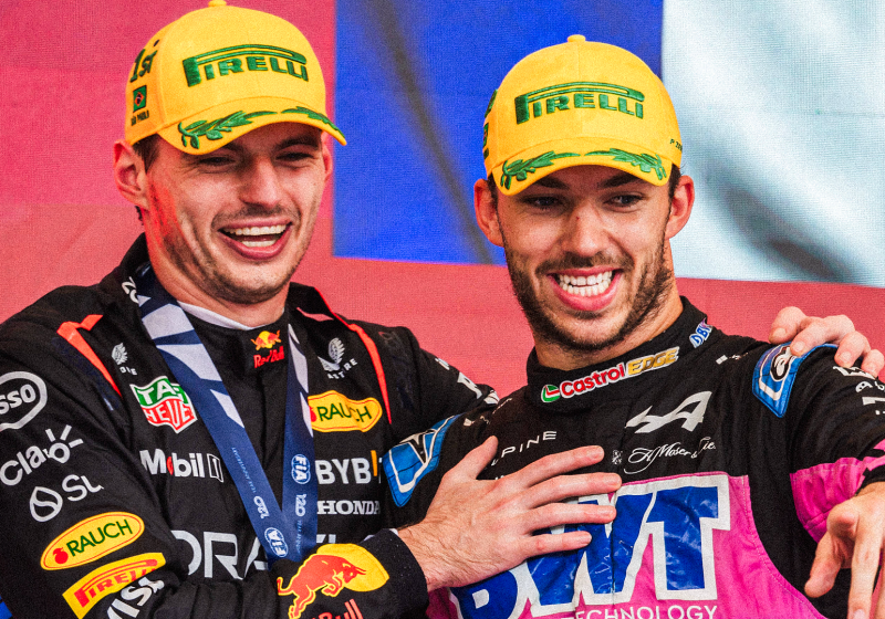 Verstappen, Gasly, socials