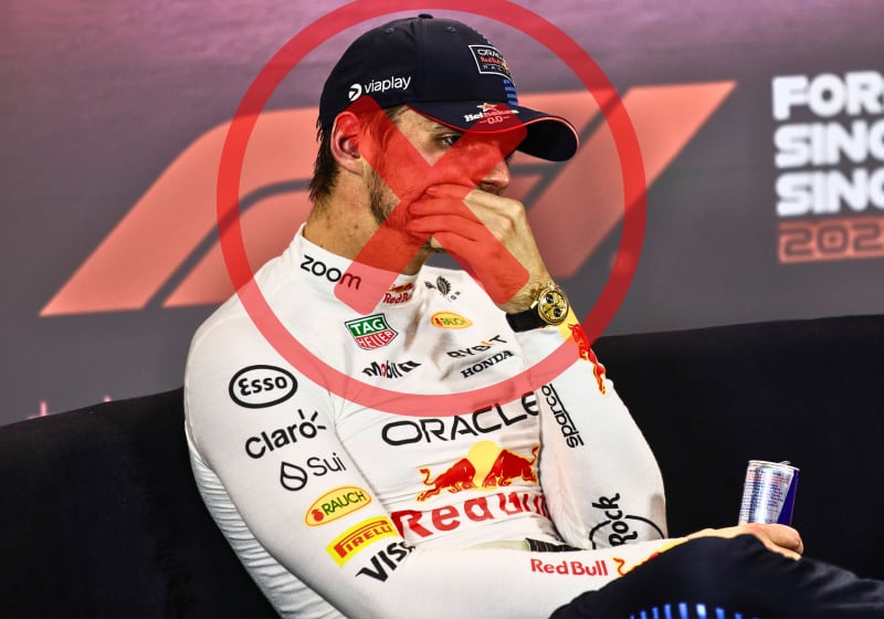 Verstappen not at press conference