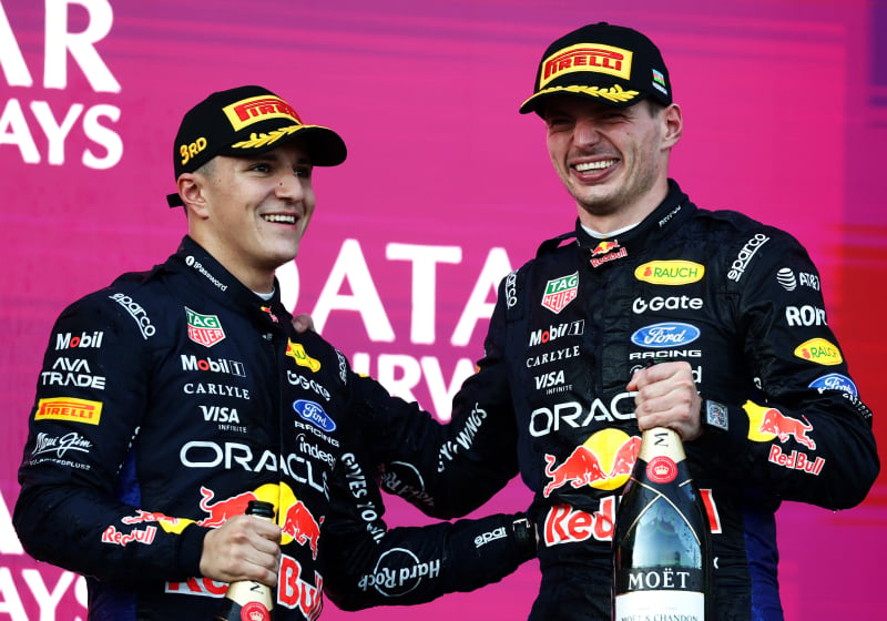 Hadjar deelt kritiekpuntje ondanks dubbelpodium Red Bull: "Dat zou beter zijn geweest"