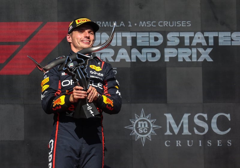 Verstappen after victory at Circuit of the Americas