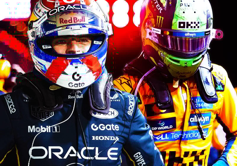 Lando Norris and Max Verstappen