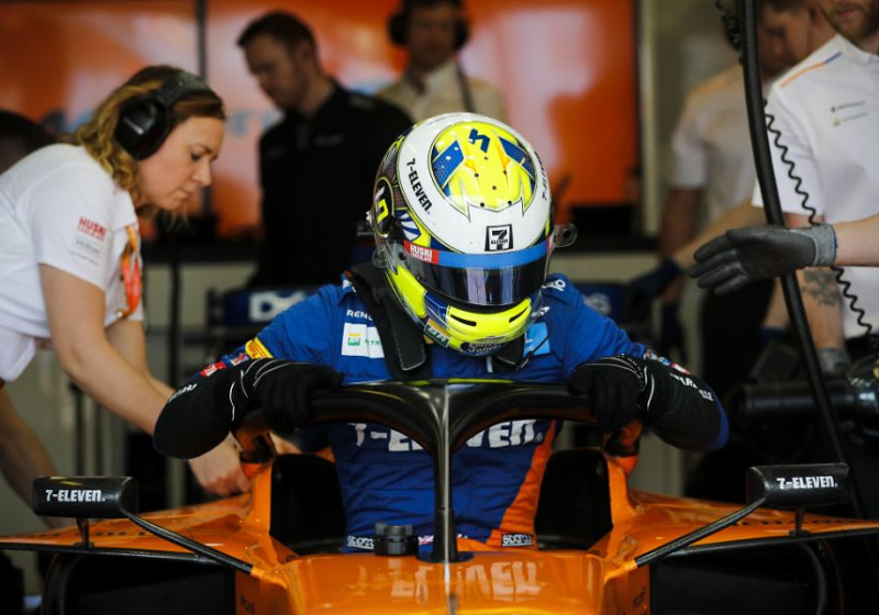 Lando Norris na moeizame debuutrace: 'Teleurgesteld in mezelf'