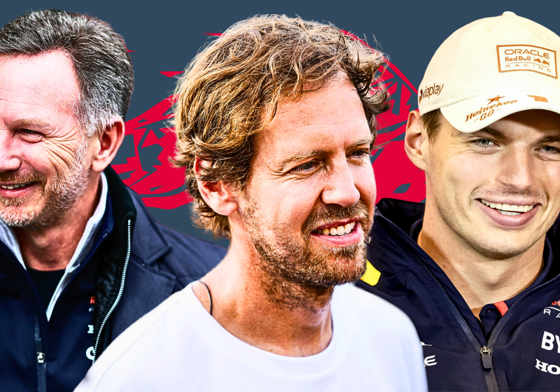 christian horner, sebastian vettel, max verstappen, red bull, graphic