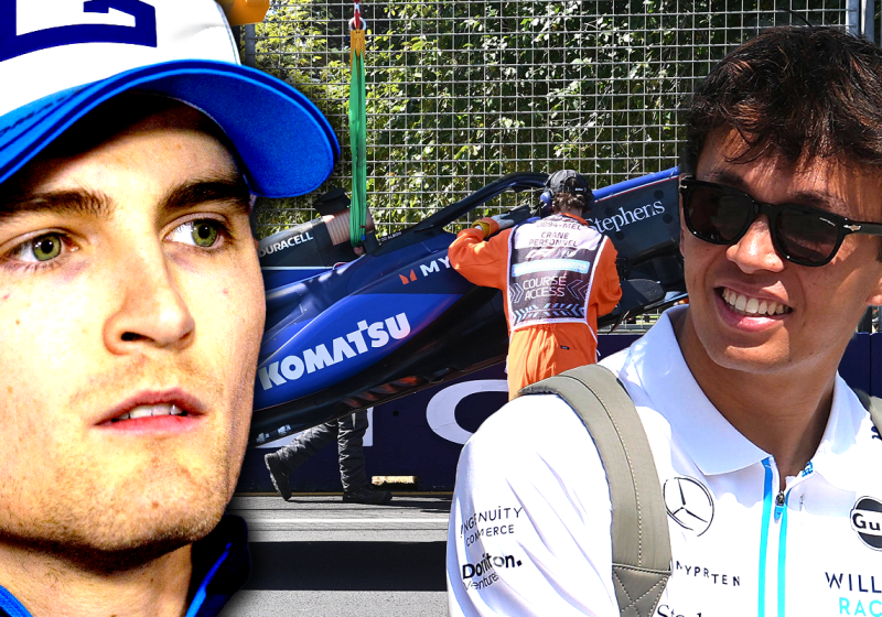 Sargeant racet in Japan met opgelapte chassis van Albon