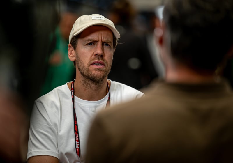 Sebastian Vettel in Brazil