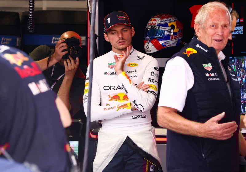 Max Verstappen, Helmut Marko, generic, Hungarian GP, 2025