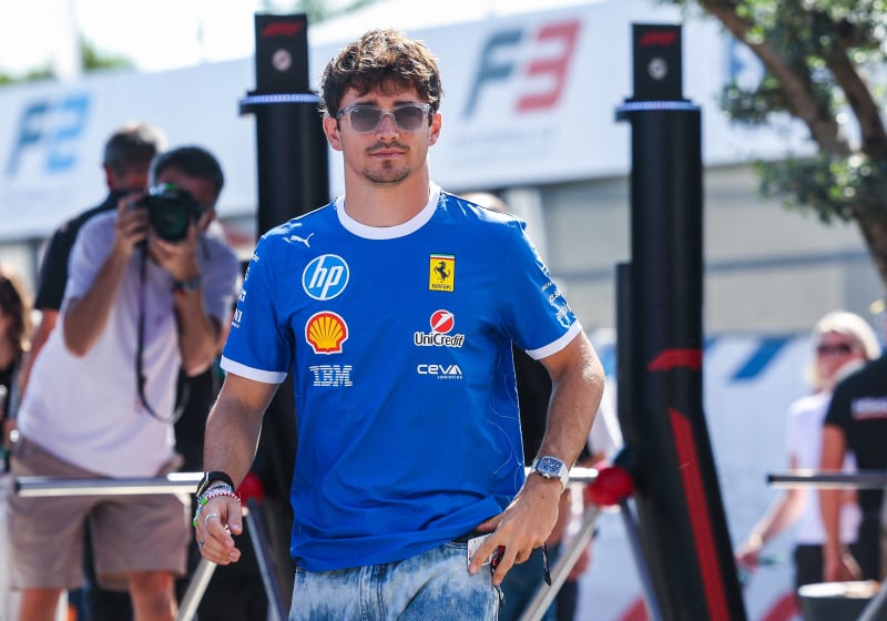 Charles Leclerc at Monza