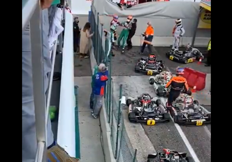 Van kwaad tot erger bij WK Karten, coureur start ook nog vechtpartij na de race