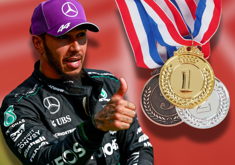 Hamilton pictured with music LEGEND in surprise Olympics meet-up