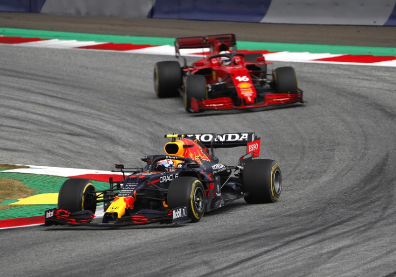 Leclerc "pretty angry" with Perez after twice shunted into the gravel