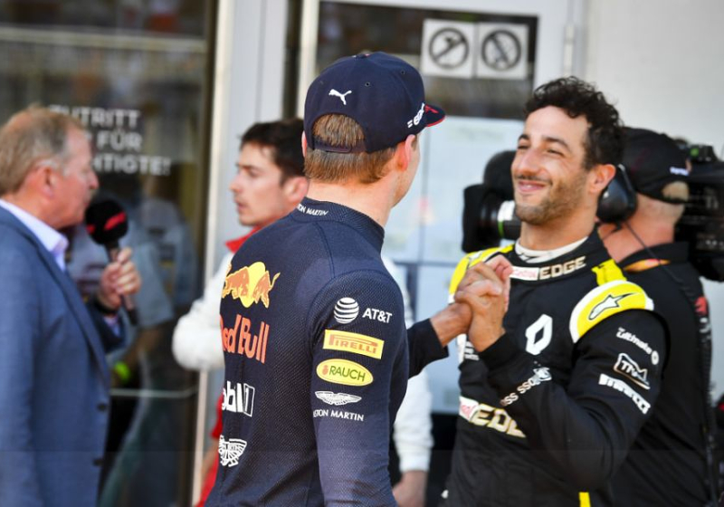 Ricciardo: 'Ik hou van knuffelen, ik ben een knuffelaar, dat kan nu niet meer'