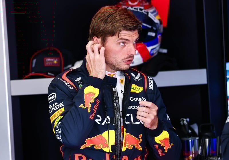 Max Verstappen at Silverstone