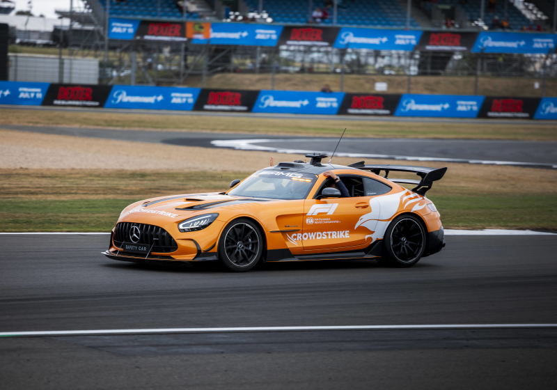 Why is F1 safety car orange at the British Grand Prix?