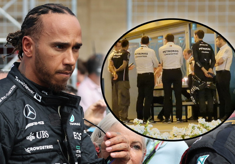 'Mercedes hield crisisoverleg na dramatische tweede testdag in Bahrein'