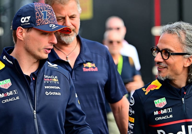 Max Verstappen, Laurent Mekies, Red Bull, Belgium, 2025