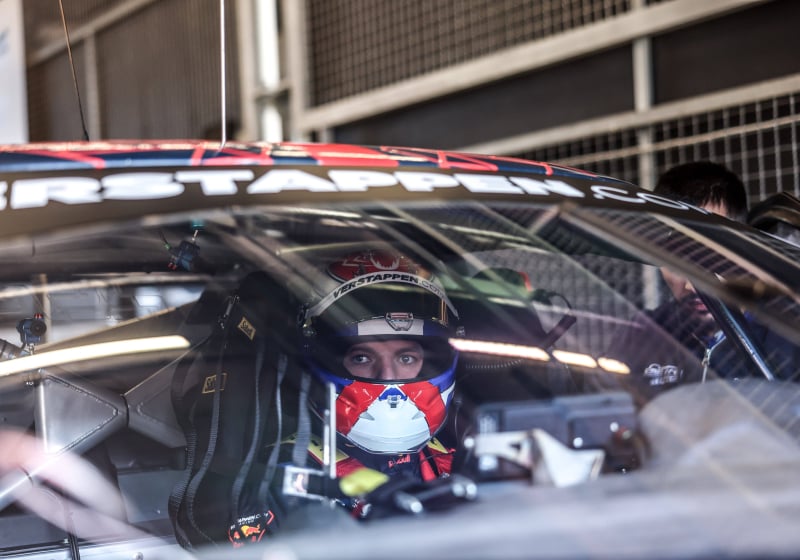 Verstappen during Nordschleife test