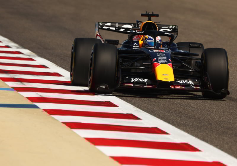 Verstappen during Bahrain Testing