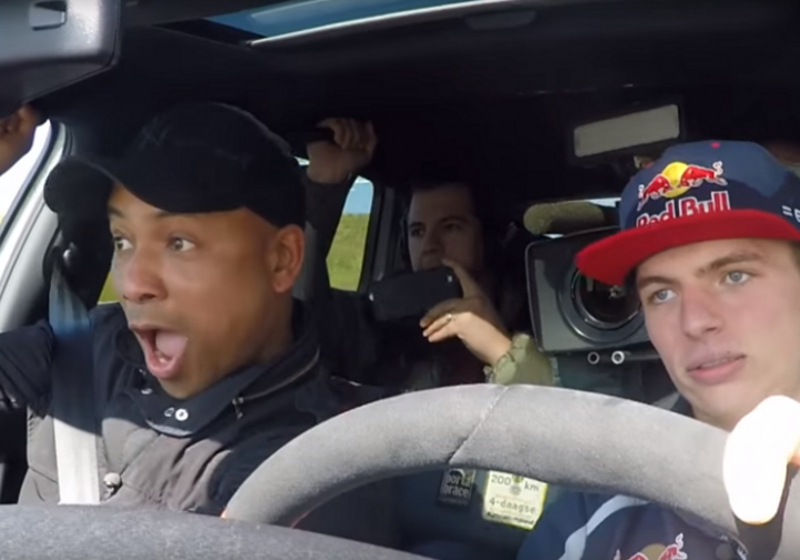 VIDEO: Toen Humberto Tan het circuit op ging met Max Verstappen
