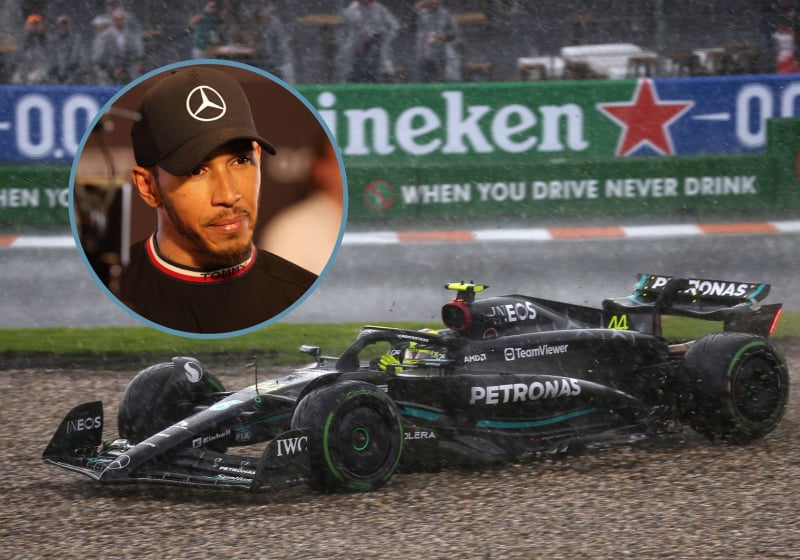 Hamilton recalls 'unimaginable' moment in jibe at W14 car