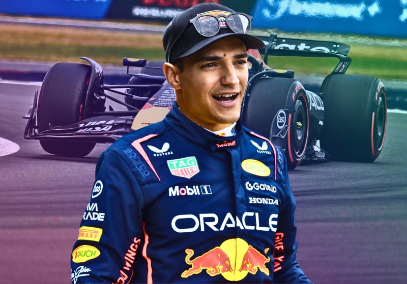 Palou in Red Bull suit