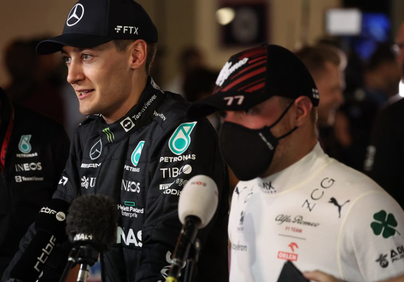 Bottas koestert geen wrok richting Russell: "We jagen op punten"