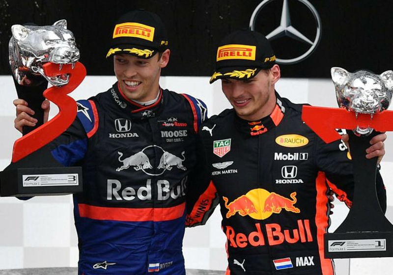 Kvyat wil teamgenoot van Verstappen zijn: 'Zoveel redenen die dat interessant maken'
